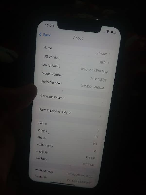 iphone 12promax 128gb factory unlock non pta 9