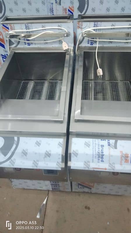 24L commercial fryer kitchen cafe cousin equipmen pizza oven conveyor 2