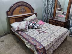 double bed with mattress