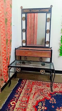 dressing table with table