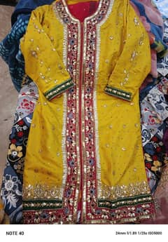 mehndi dress with dupta and ghrrara