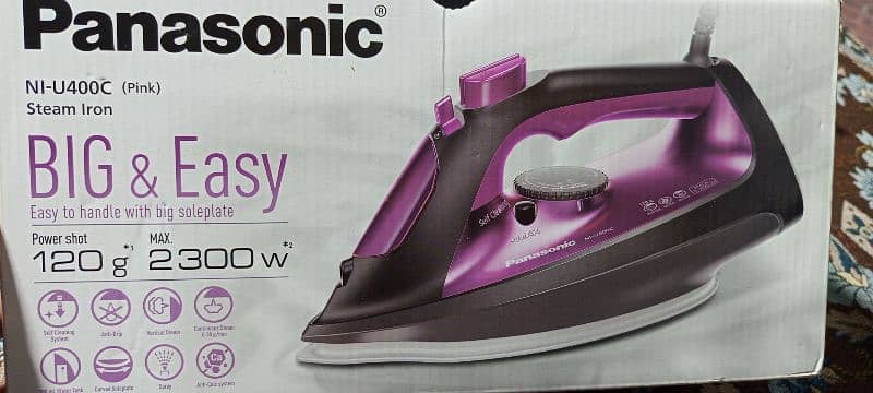 Panasonic NI-U400C Pink Brand New Steam Iron 1