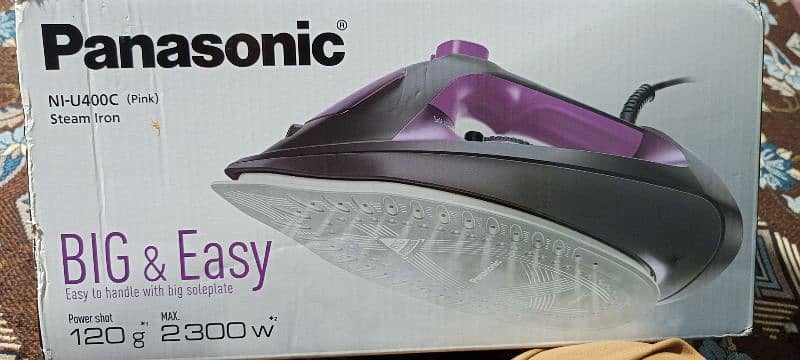 Panasonic NI-U400C Pink Brand New Steam Iron 2