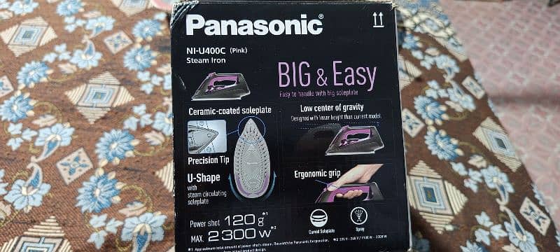 Panasonic NI-U400C Pink Brand New Steam Iron 4