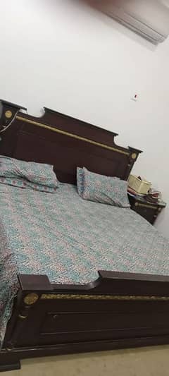 Double Bed with side tables and matress