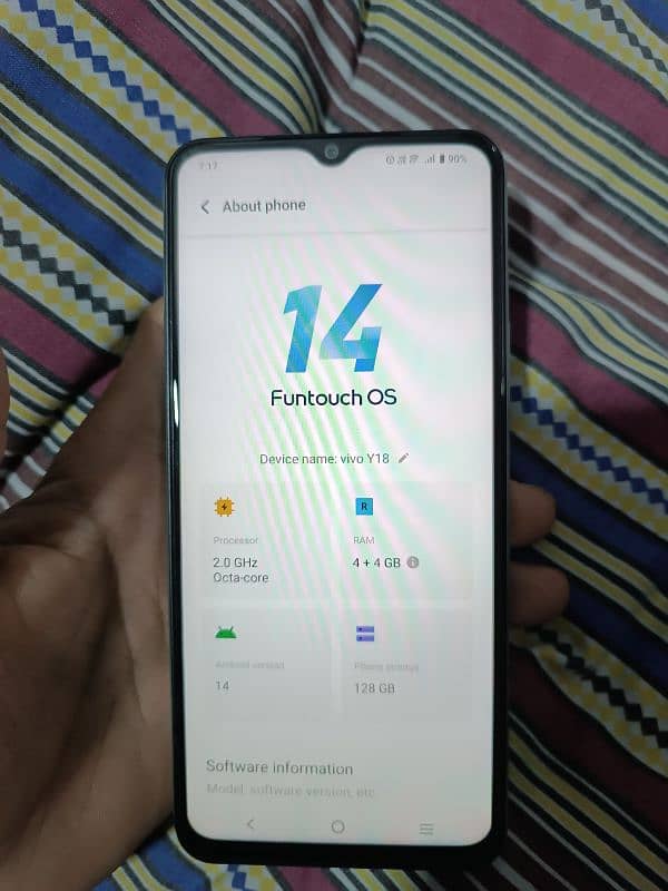 Vivo Y18s 4+4 / 128 gb total genuine 1 month use only 2