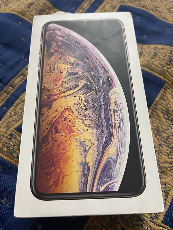 Iphone xs max golden colour dual sim PTA approved 9