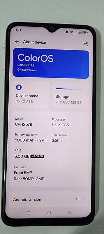 OPPO A38 6/128 9