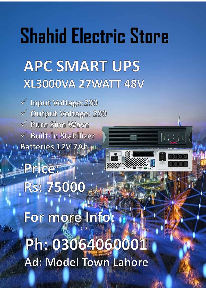 APC  SMART UPS 750VA ,1000VA,1500VA,3000VA,5000VA, PURE SINEWAVE UPS 4