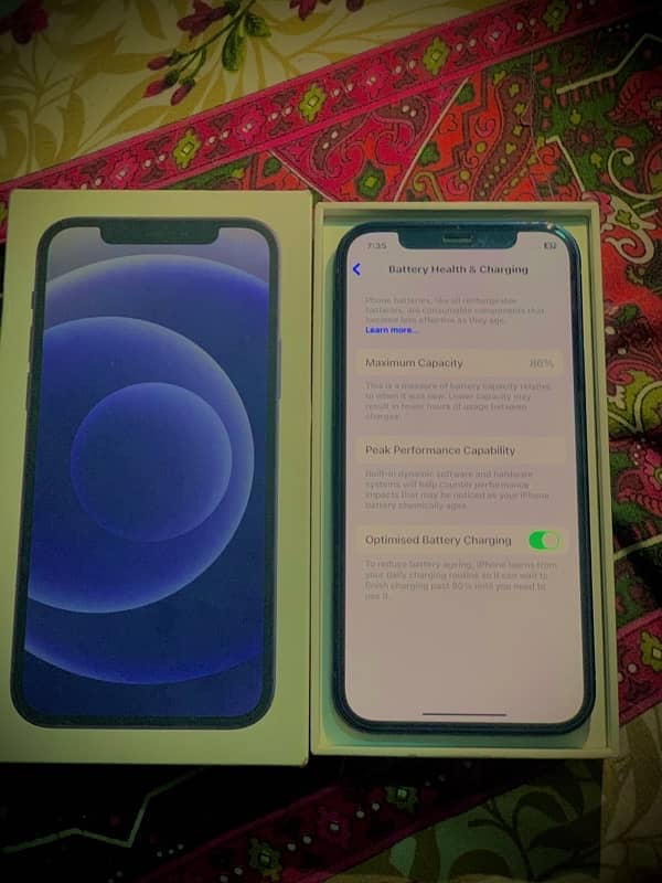 iPhone 12 factory unlock blue colour condition 10/10 3