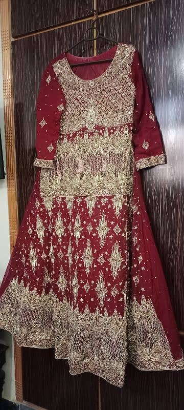 Maroon Bridal dress 0