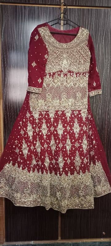 Maroon Bridal dress 3