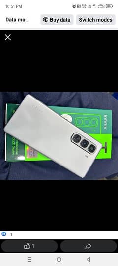 Infinix hot 50 pro + 2 month used complete box 8+8/256