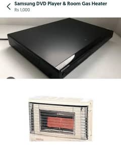 Samsung DVD Player & Room Gas Heater