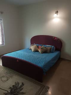 double bed with mattress