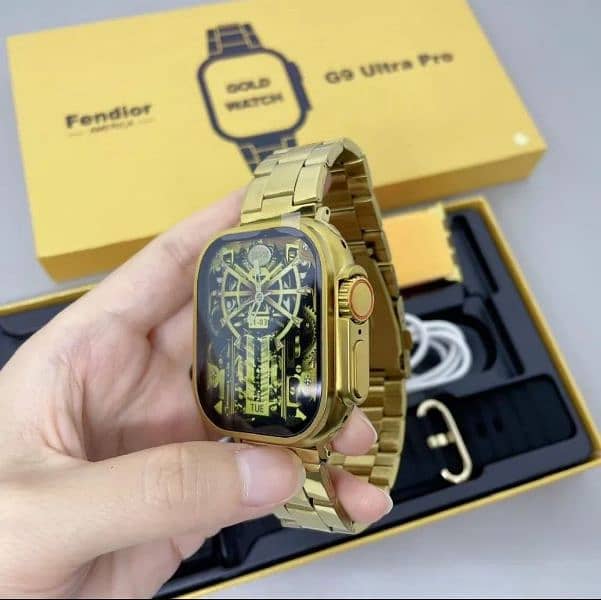 G9 Ultra Pro 2.03HD Screen Gold Smart Watch 1