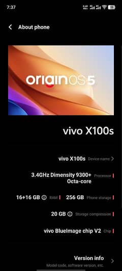 vivo x100S