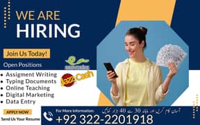 Typing job / Data Entry Job / Assignment Job / Online Job / Part Time