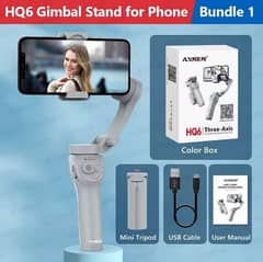 HQ6 Mobile Gimbal Stand For phone Handheld 3–Axis Smartphone Gimbal