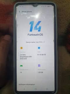 vivo y27S 8+8gb 128gb