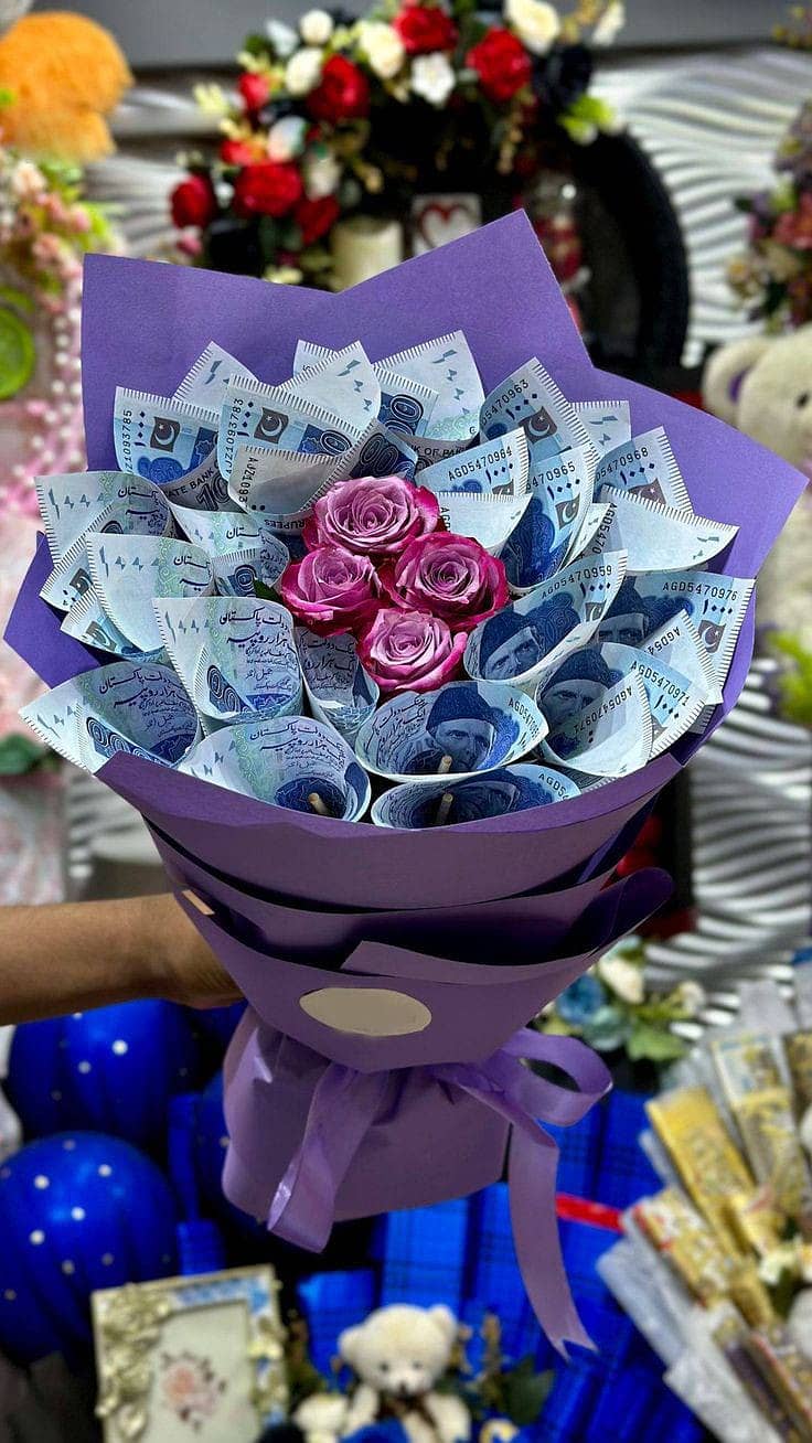 Flower | Currency Bouquet | Gift Boxes | Customize | Bouquet | Rose 3