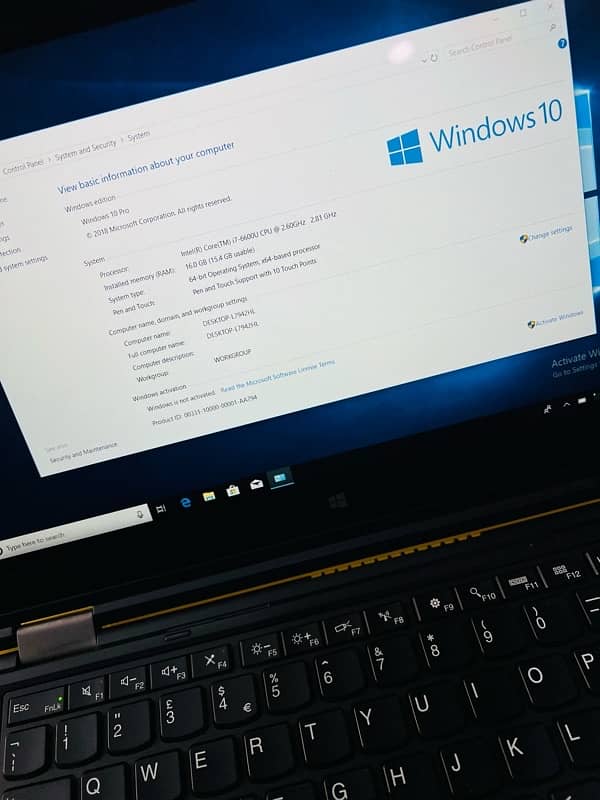 Yoga 260 i7 6th gen tuch and type for sale 2