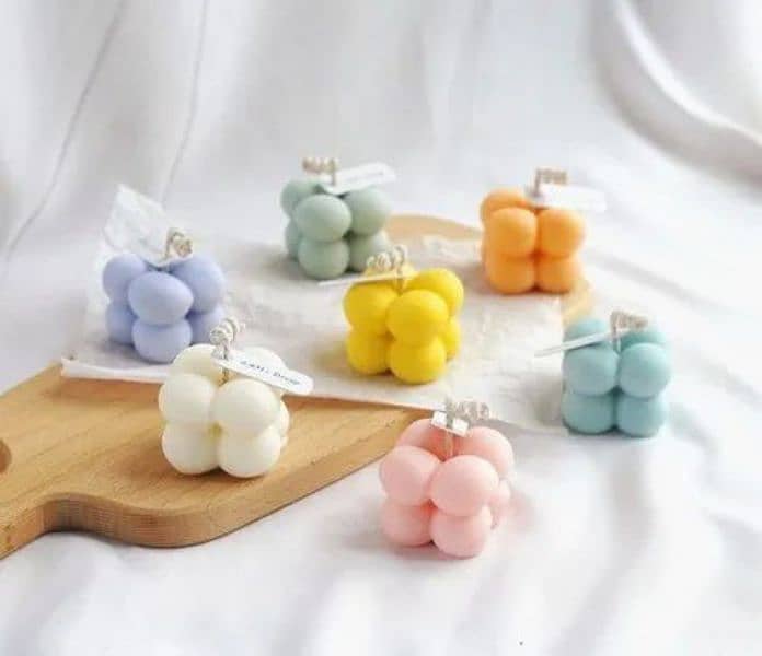 mini scented bubble candle 1