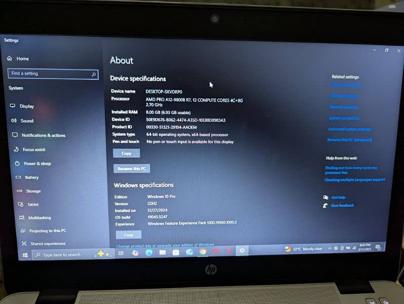 hp elite book 500gb hard 8 gb ram 2
