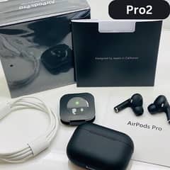 Airpods Pro 2 (MATT BLACK) - Earbuds Pro 2 - Pro 2 - Airbuds Pro2