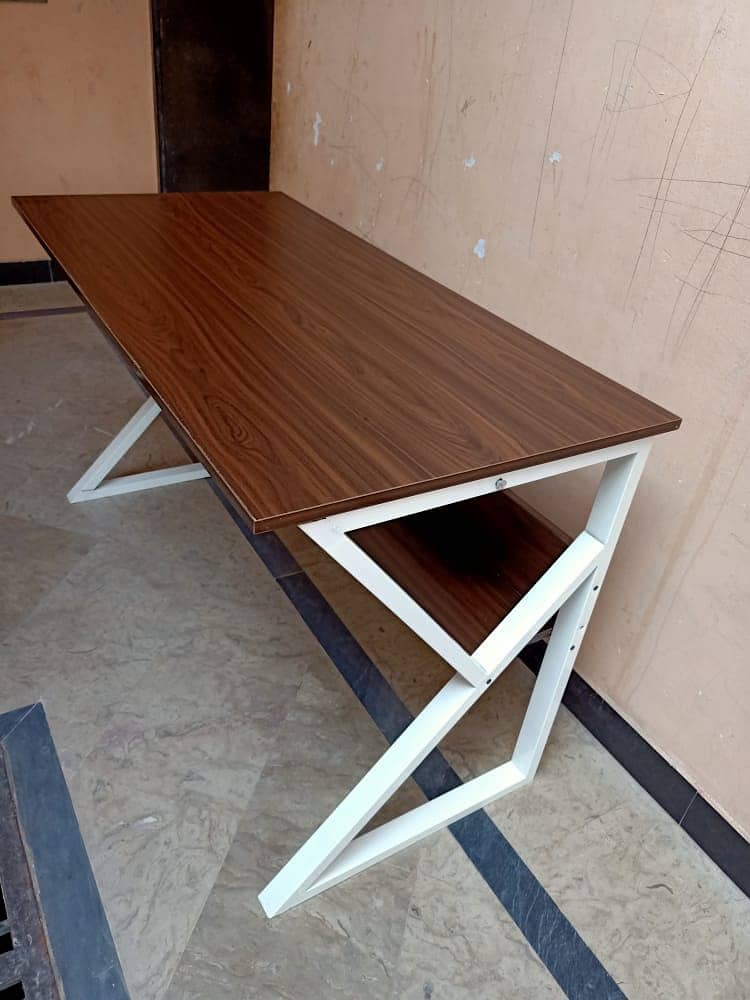 Office Table, Computer table, Workstation, Wooden table with metal 0