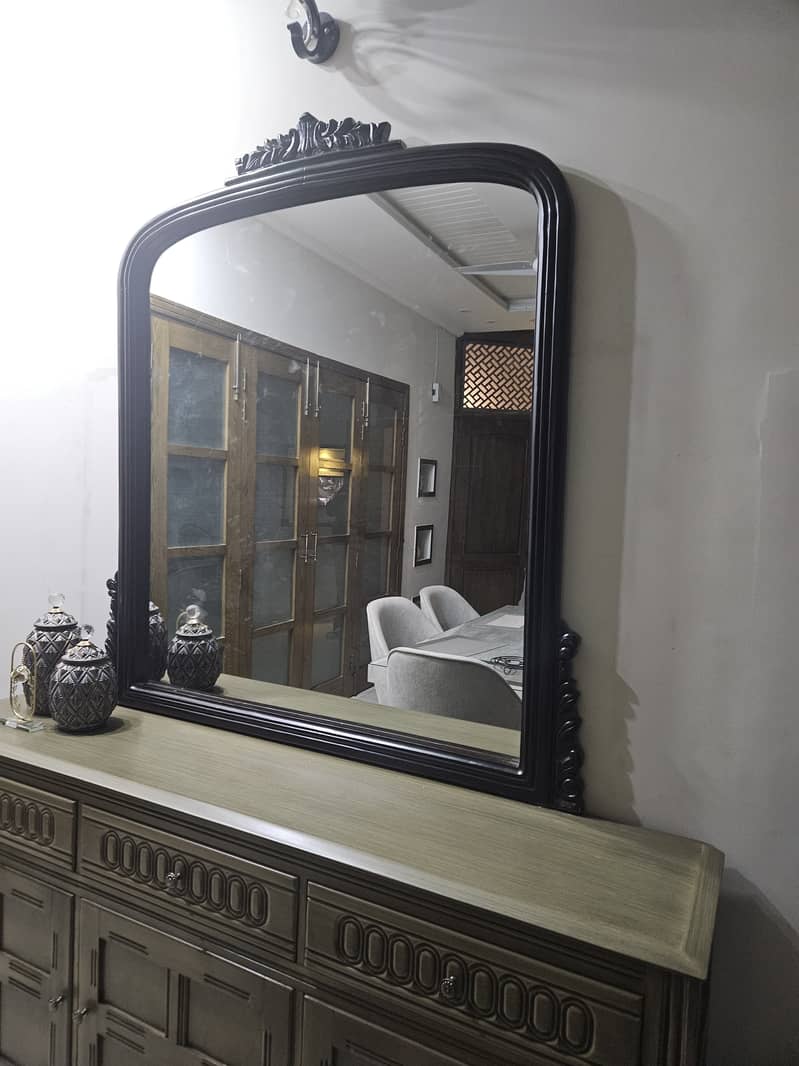 wooden frame wall mirror 2