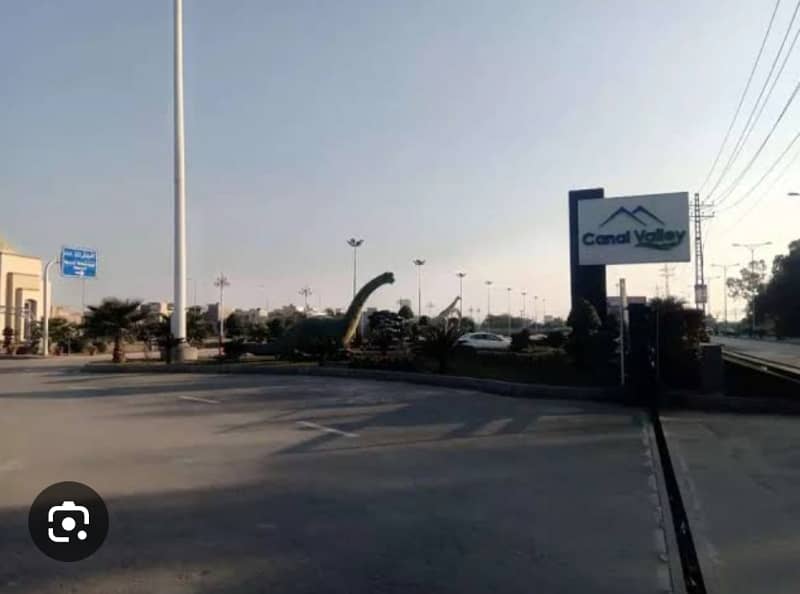 5marla Corner 50ft Road Plot For Sale In Canal Valley Lahore 0