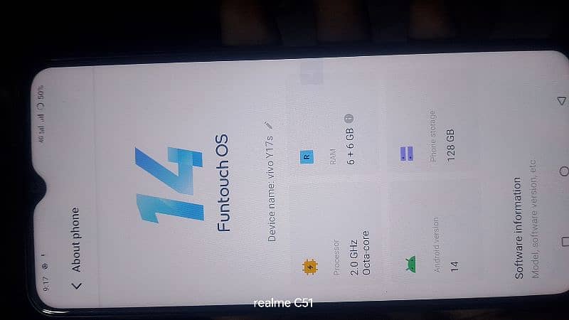 vivo y17s 6GB 128GB 5