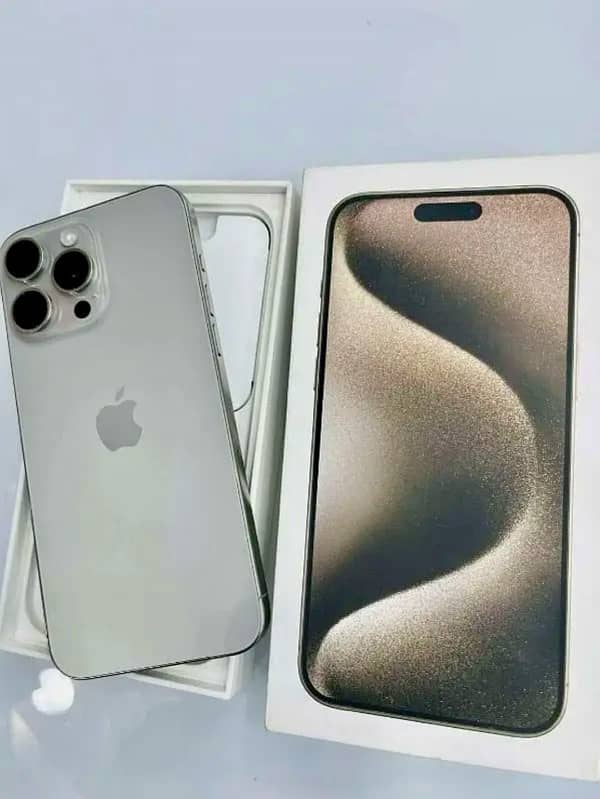 15 Pro Max PTA Approved 256gb physical plus E sim 1