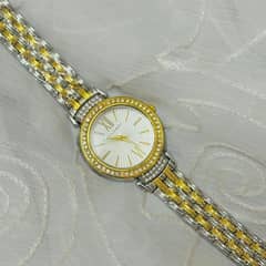 Women's quartz analog watch with chain strap 1pc