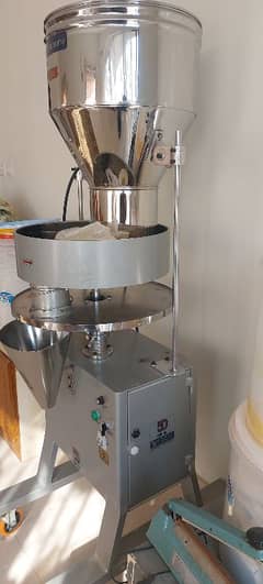 New packaging and filling machine.