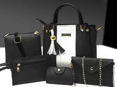 (Free Delivery) Stylish 5-Piece Women’s Bag Set!