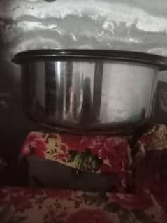 Magnet Steel Patila 2p 12kg and 8kg For Biryani Shop