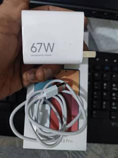 ORIGINAL REDMI 13 PRO 67W CHARGER CABLE AVAILABLE