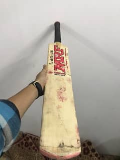 Cricket bat for sale + double grip + protector + knocked