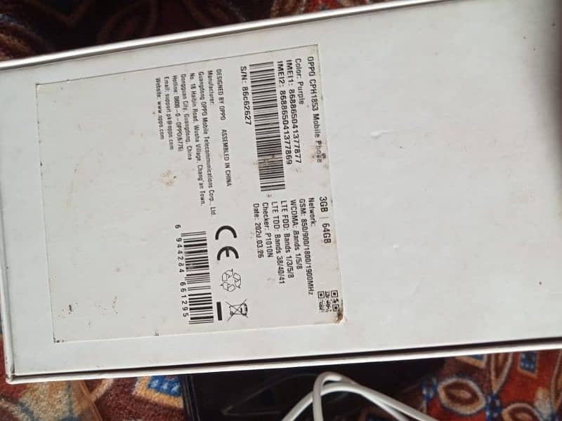 oppoA12e for sail 3gbram 64rom 5