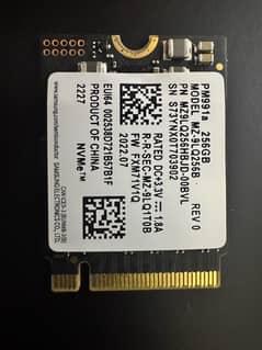 SAMSUNG PM991a 256GB PCIE NVME SSD MZ-9LQ256B M. 2 2230