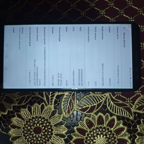 huawei mate 10 lite. origional condition. 0