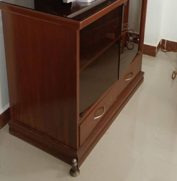 Original Sheesham Wood Tv Trolley 1