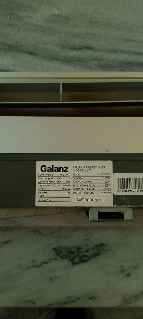 Galanz non inverter split AC 3