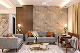 False ceiling / Wallpapers / Wood flooring / PVC Panels / WINDOW BLIND 3