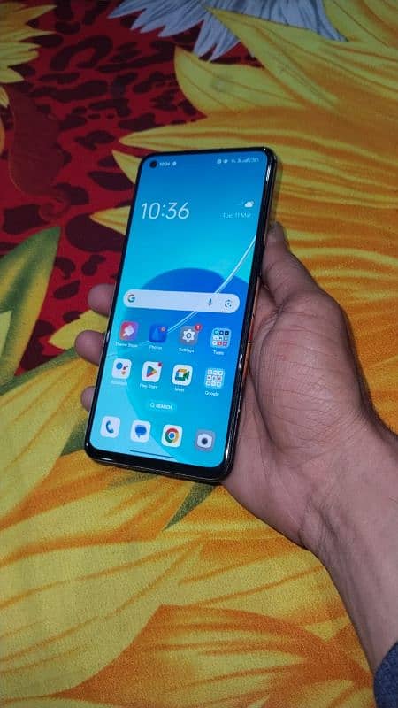 Exchange Oppo Reno 6Z , 8+4/128 , with box , only front cam off 3