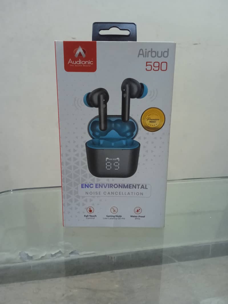 Audionic Airbud 590 Wireless Earbuds TWS Earbud With Quad MIC, ENC Wir 0