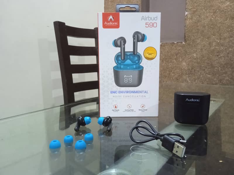 Audionic Airbud 590 Wireless Earbuds TWS Earbud With Quad MIC, ENC Wir 1