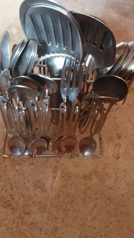 STEEL CUTLERY SET KATTLE SET 3